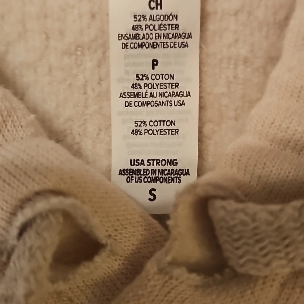 River Rock Roasting Co Fleece Cropped Hoodie Size Small - Picture 7 of 7